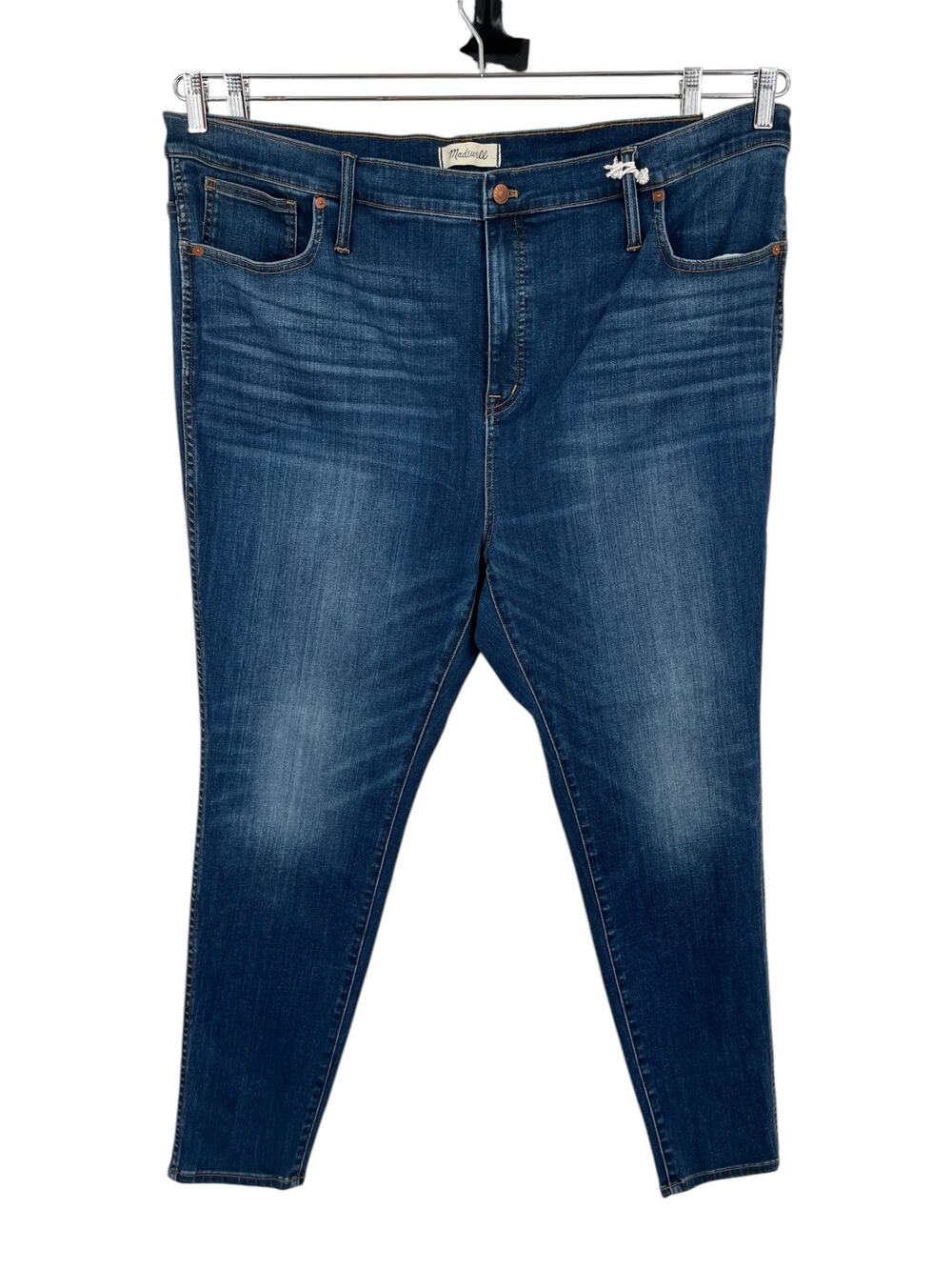 Madewell Jeans 10" High-Rise Skinny denim blue size W 37 (22 24)